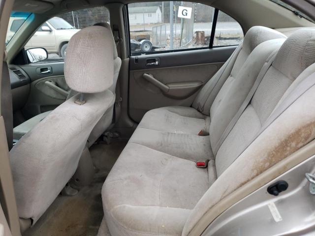 2HGES16582H580638 - 2002 HONDA CIVIC LX BEIGE photo 10