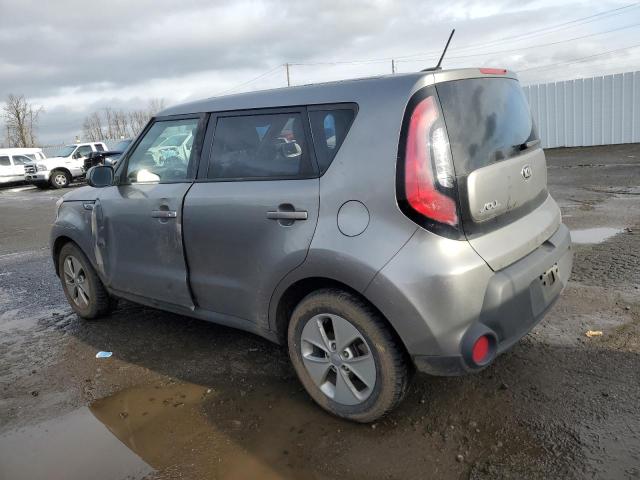 KNDJN2A21F7152922 - 2015 KIA SOUL GRAY photo 2