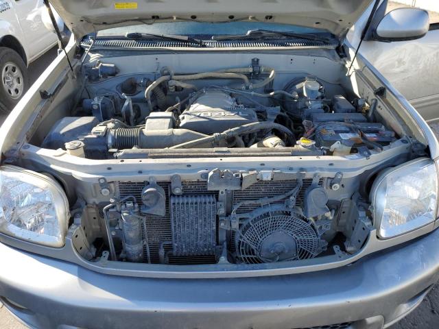 5TDBT44A64S218649 - 2004 TOYOTA SEQUOIA SR5 SILVER photo 12