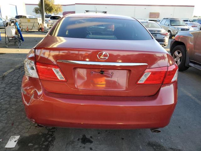 JTHBJ46G292300740 - 2009 LEXUS ES 350 RED photo 6