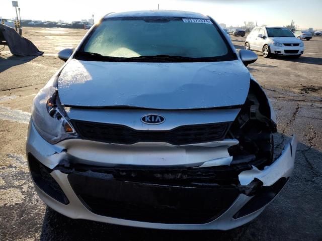 KNADM5A36C6015452 - 2012 KIA RIO LX SILVER photo 5