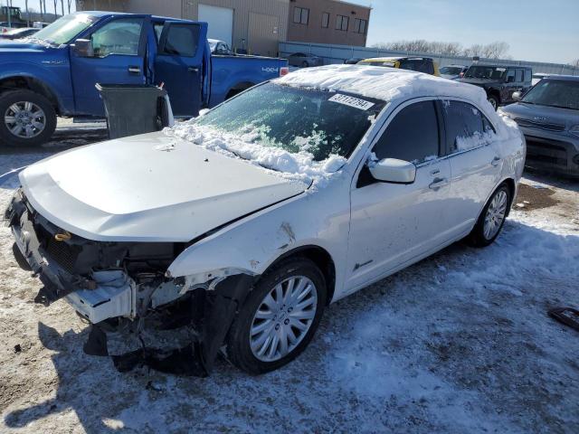 3FADP0L34AR204276 - 2010 FORD FUSION HYBRID WHITE photo 1