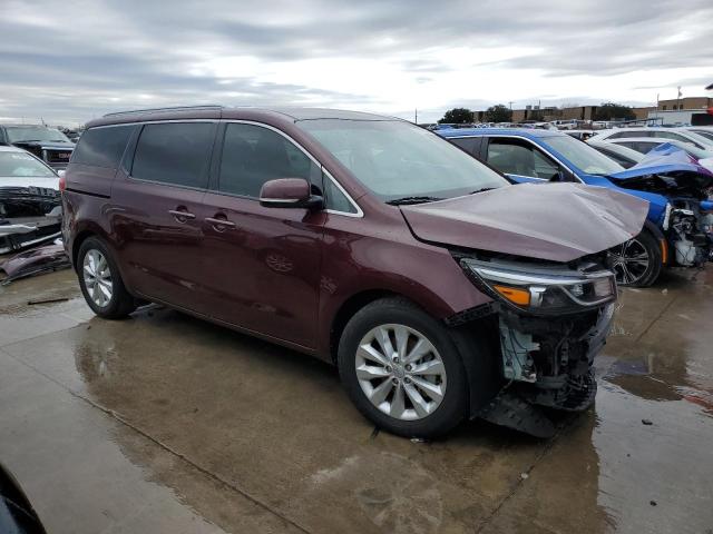 KNDMC5C19G6153624 - 2016 KIA SEDONA EX MAROON photo 4