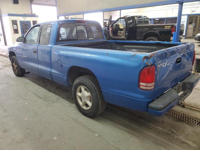 1B7GL22X0XS121427 - 1999 DODGE DAKOTA BLUE photo 2