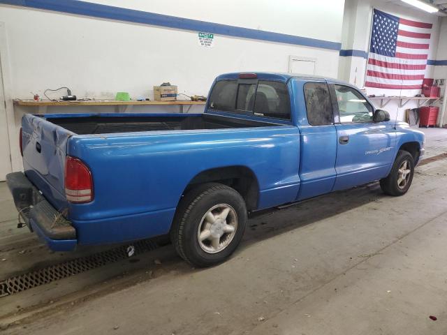 1B7GL22X0XS121427 - 1999 DODGE DAKOTA BLUE photo 3