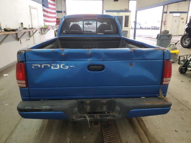 1B7GL22X0XS121427 - 1999 DODGE DAKOTA BLUE photo 6