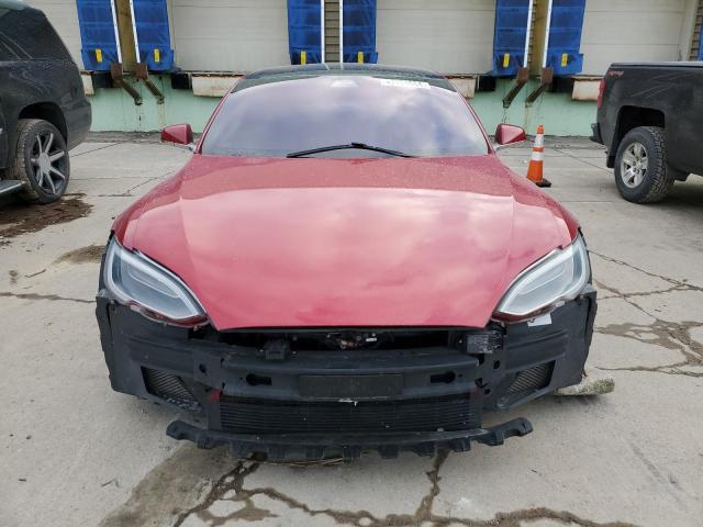 5YJSA1E27JF243782 - 2018 TESLA MODEL S წითელი ფოტო 5