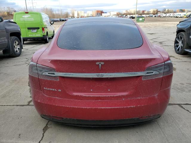 5YJSA1E27JF243782 - 2018 TESLA MODEL S წითელი ფოტო 6