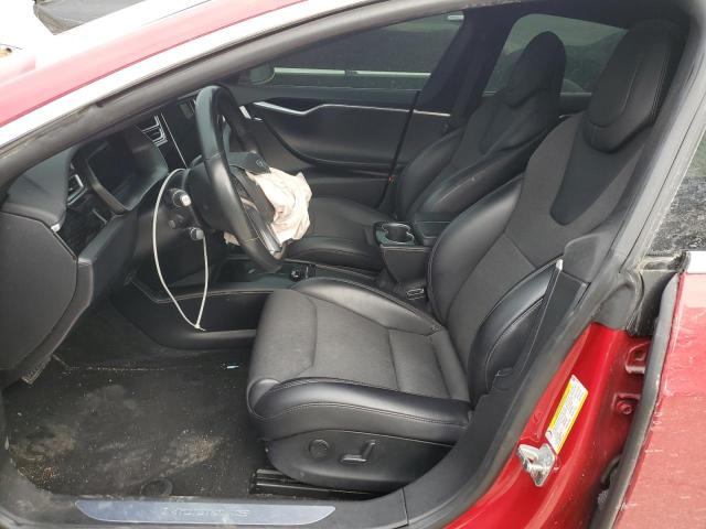 5YJSA1E27JF243782 - 2018 TESLA MODEL S წითელი ფოტო 7