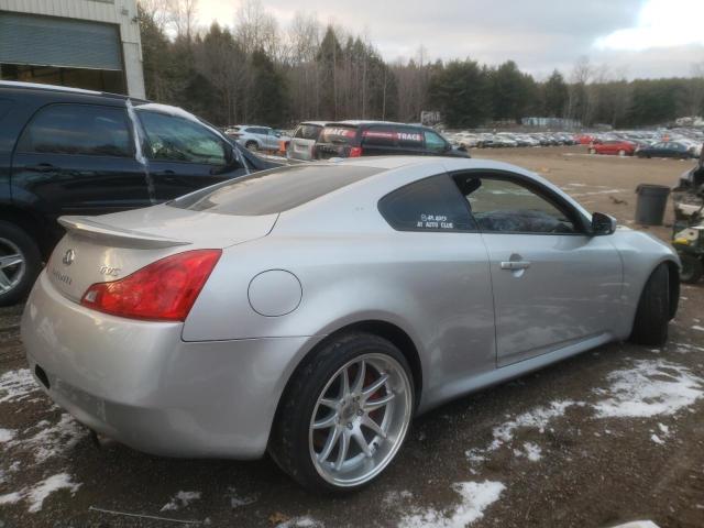 JNKCV64E68M107953 - 2008 INFINITI G37 BASE SILVER photo 3