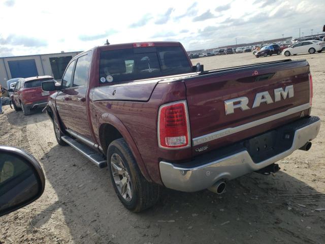 1C6RR7PT1HS593638 - 2017 RAM 1500 LONGHORN BURGUNDY photo 2