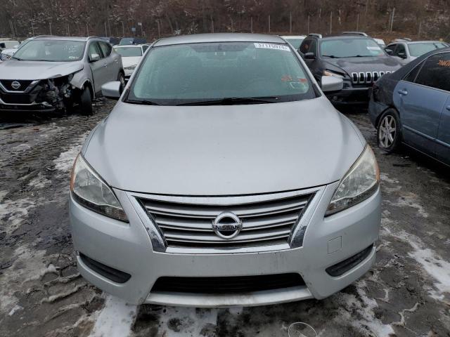 3N1AB7AP4DL689071 - 2013 NISSAN SENTRA S SILVER photo 5