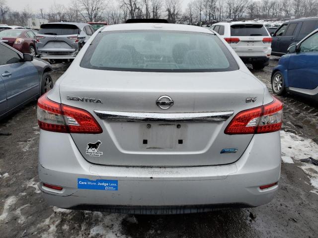 3N1AB7AP4DL689071 - 2013 NISSAN SENTRA S SILVER photo 6