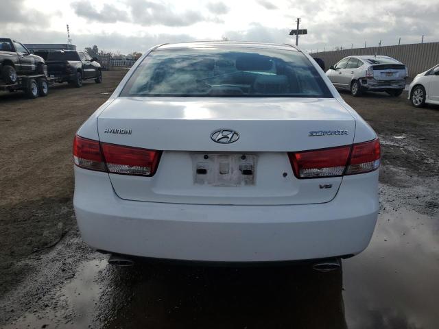 5NPEU46F66H140983 - 2006 HYUNDAI SONATA GLS WHITE photo 6