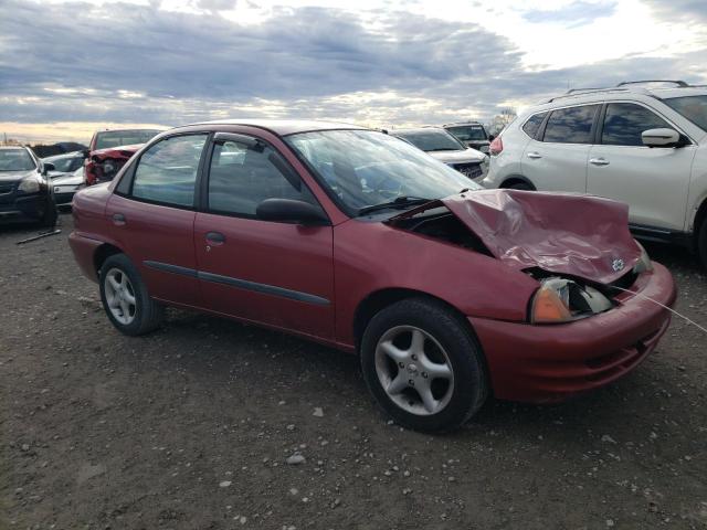 2C1MR5224W6720160 - 1998 CHEVROLET METRO LSI RED photo 4