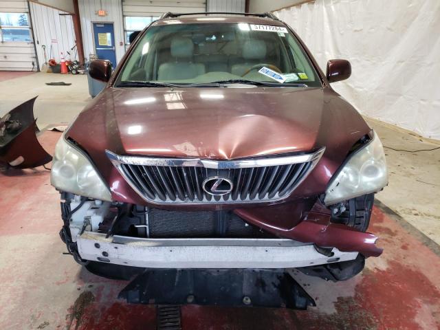 JTJHK31U282041940 - 2008 LEXUS RX 350 BURGUNDY photo 5