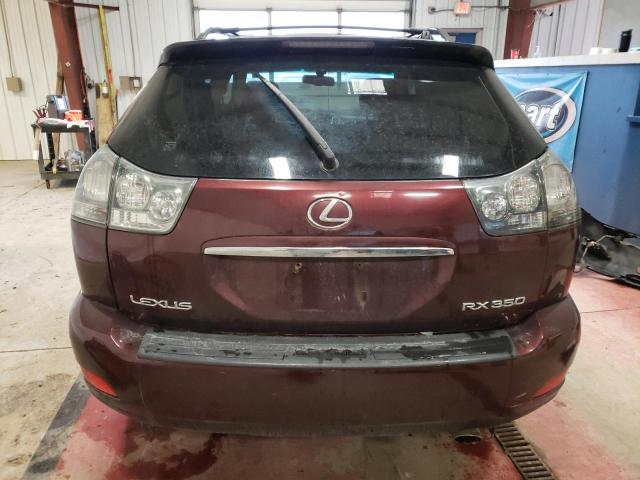 JTJHK31U282041940 - 2008 LEXUS RX 350 BURGUNDY photo 6