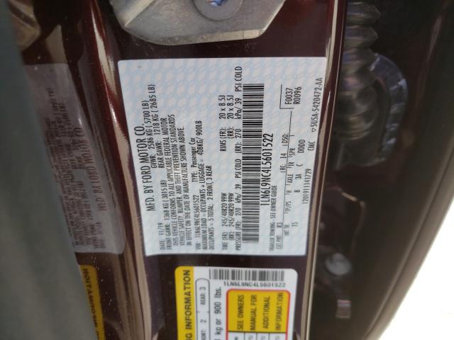 1LN6L9NC4L5601522 - 2020 LINCOLN CONTINENTAL RESERVE  Foto 10