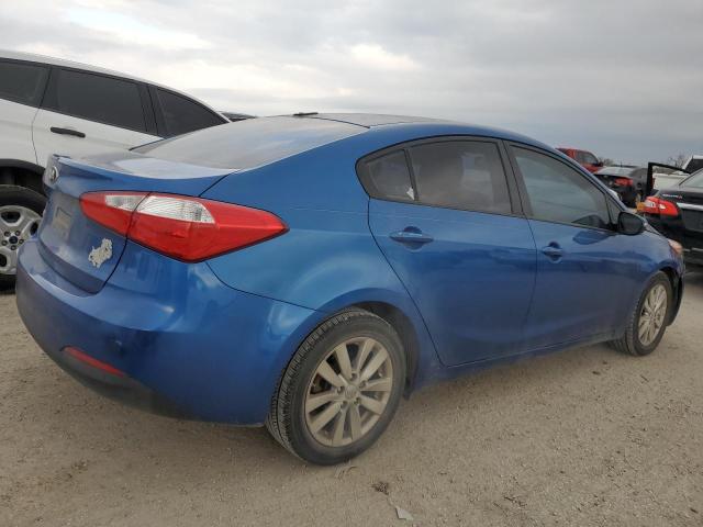 KNAFX4A60E5087793 - 2014 KIA FORTE LX BLUE photo 3