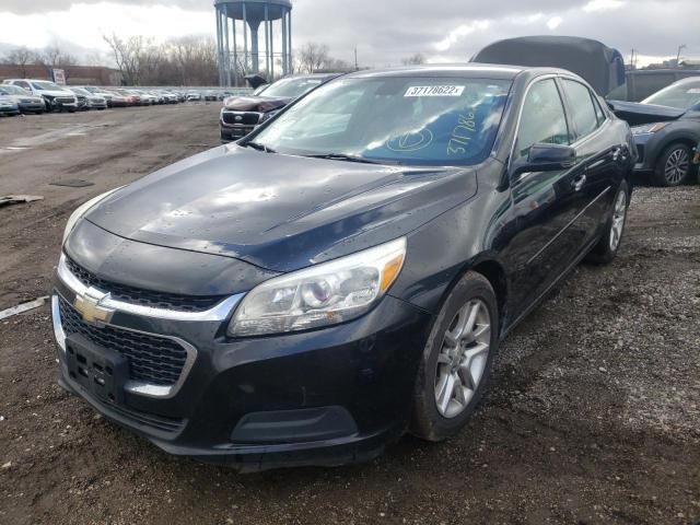 1G11C5SL1FF128164 - 2015 CHEVROLET MALIBU 1LT BLACK photo 2