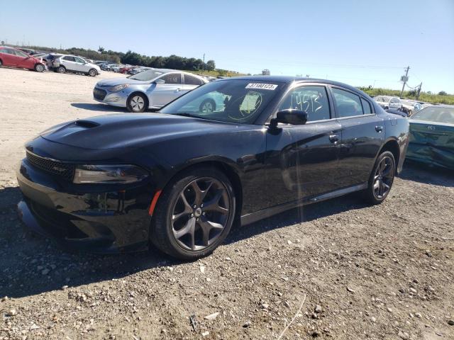 2C3CDXHG2KH690476 - 2019 DODGE CHARGER GT BLACK photo 1