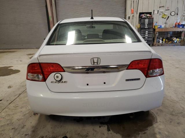 JHMFA3F27BS000424 - 2011 HONDA CIVIC HYBRID WHITE photo 6