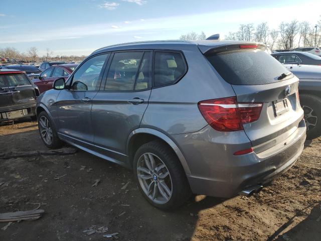 5UXWX7C51H0U40194 - 2017 BMW X3 XDRIVE35I SILVER photo 2