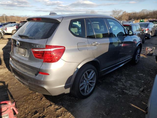 5UXWX7C51H0U40194 - 2017 BMW X3 XDRIVE35I SILVER photo 3