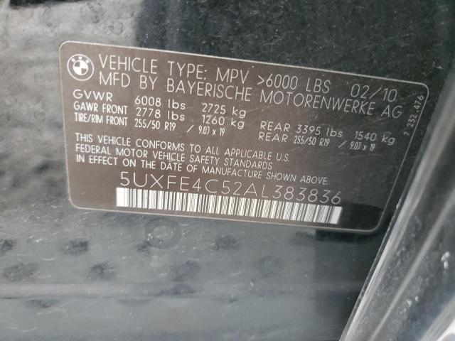 5UXFE4C52AL383836 - 2010 BMW X5 XDRIVE30I 黑色 照片 13