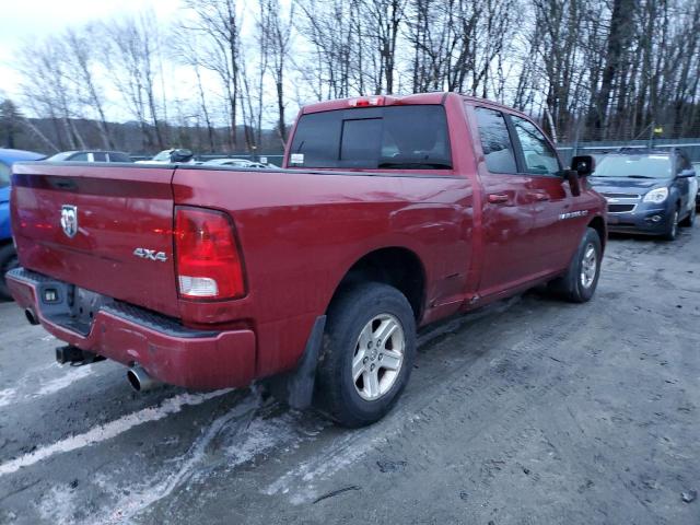 1C6RD7HT0CS254424 - 2012 DODGE RAM 1500 SPORT RED photo 3