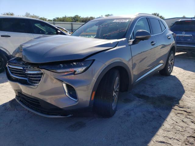 LRBFZNR47MD167245 - 2021 BUICK ENVISION ESSENCE GRAY photo 1