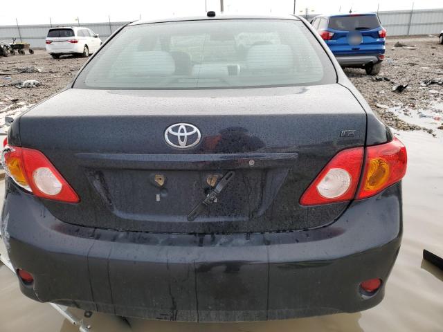 1NXBU40E29Z068916 - 2009 TOYOTA COROLLA BASE BLACK photo 6