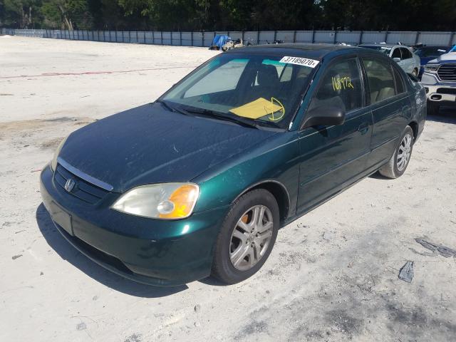 1HGES26792L012120 - 2002 HONDA CIVIC EX  photo 2