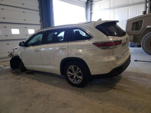 5TDJKRFH1FS108990 - 2015 TOYOTA HIGHLANDER XLE თეთრი ფოტო 2