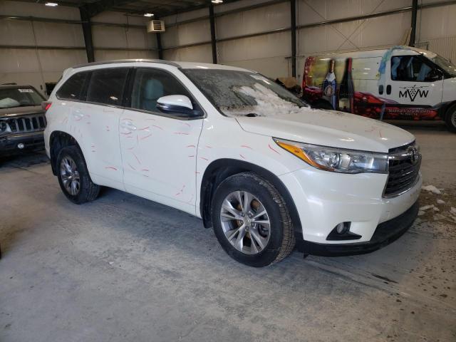 5TDJKRFH1FS108990 - 2015 TOYOTA HIGHLANDER XLE WHITE photo 4