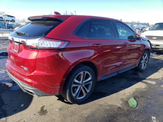 2FMPK4AP0GBB58497 - 2016 FORD EDGE SPORT RED photo 3