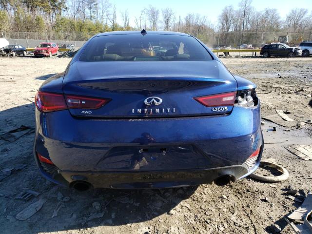 JN1EV7EL4JM392397 - 2018 INFINITI Q60 LUXE 300 BLUE photo 6