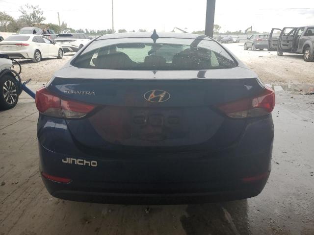 5NPDH4AE0FH588313 - 2015 HYUNDAI ELANTRA SE BLUE photo 6