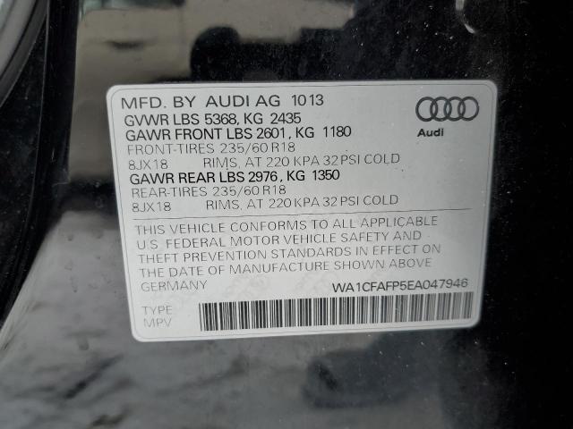 WA1CFAFP5EA047946 - 2014 AUDI Q5 PREMIUM BLACK photo 13