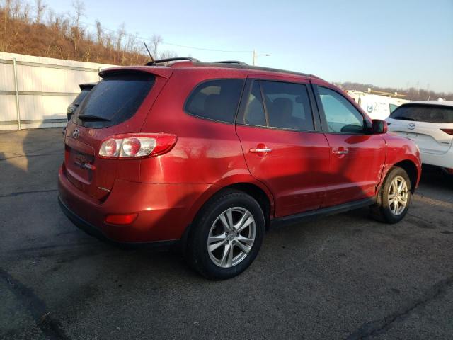 5XYZKDAG6CG167210 - 2012 HYUNDAI SANTA FE LIMITED RED photo 3