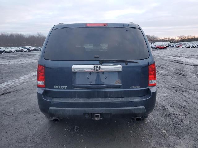 5FNYF4H60AB017577 - 2010 HONDA PILOT EXL BLUE photo 6