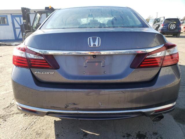 1HGCR2F39HA160174 - 2017 HONDA ACCORD LX GRAY photo 6