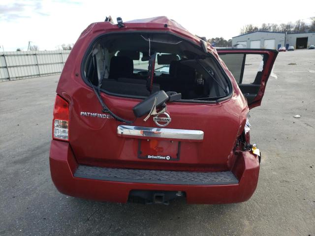 5N1AR1NN7CC617706 - 2012 NISSAN PATHFINDER S RED photo 6