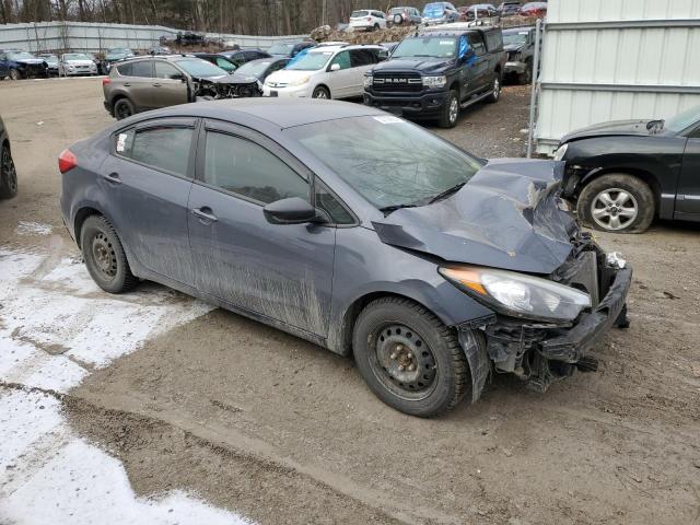 KNAFK4A68E5086356 - 2014 KIA FORTE LX GRAY photo 4