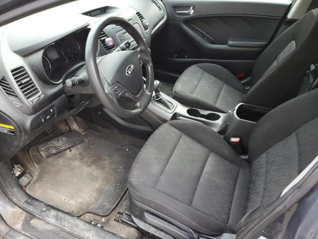 KNAFK4A68E5086356 - 2014 KIA FORTE LX GRAY photo 7