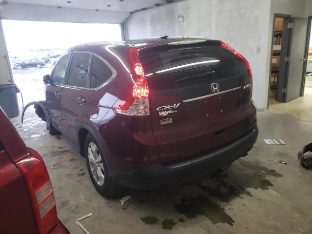 5J6RM4H73DL032198 - 2013 HONDA CR-V EXL RED photo 2