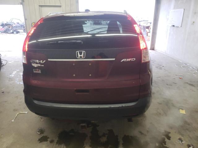 5J6RM4H73DL032198 - 2013 HONDA CR-V EXL RED photo 6