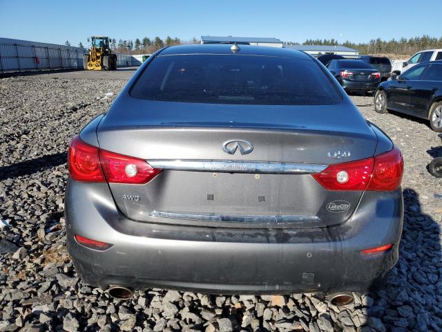 JN1BV7AR5EM684627 - 2014 INFINITI Q50 BASE CHARCOAL photo 6