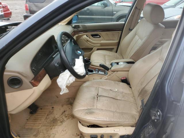 WBADN63433GN88389 - 2003 BMW 540 I AUTOMATIC Niebieski zdjęcie 7