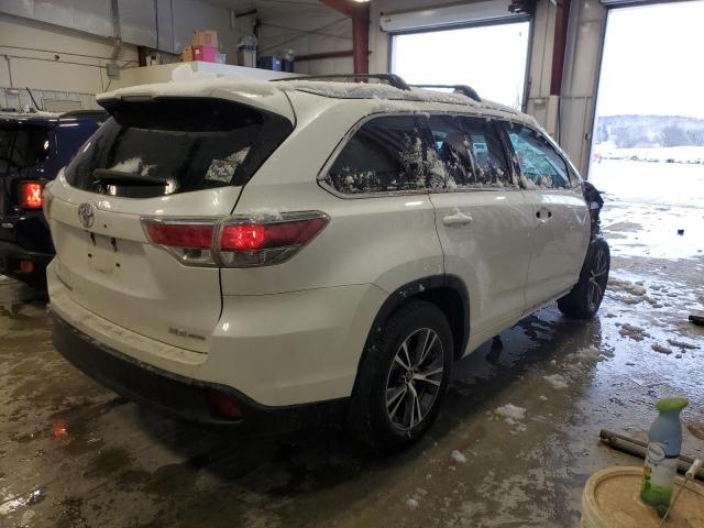 5TDJKRFH3GS283324 - 2016 TOYOTA HIGHLANDER XLE WHITE photo 3